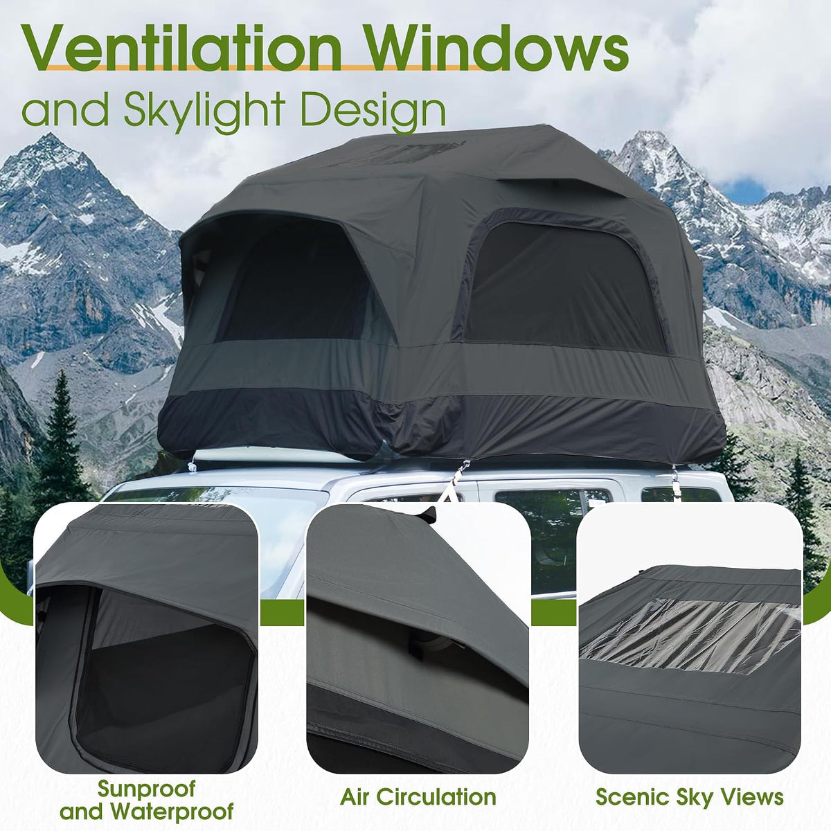 Inflatable Rooftop Tent for Car